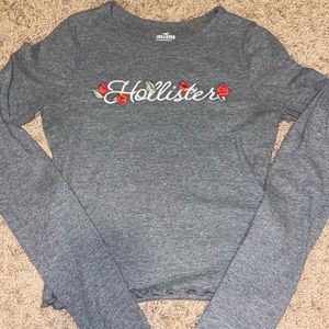 long sleeve hollister baby tee